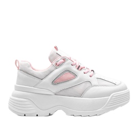 Sneakers bianche con suola spessa Jaida bianca