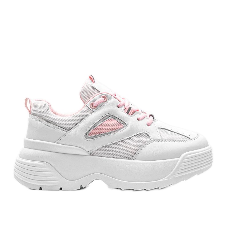 Sneakers bianche con suola spessa Jaida bianca