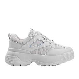 Sneakers beige con suola spessa Jaida