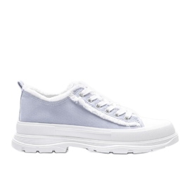 Sneakers blu con suola spessa Makenna