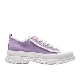 Sneakers viola su una spessa suola Makenna
