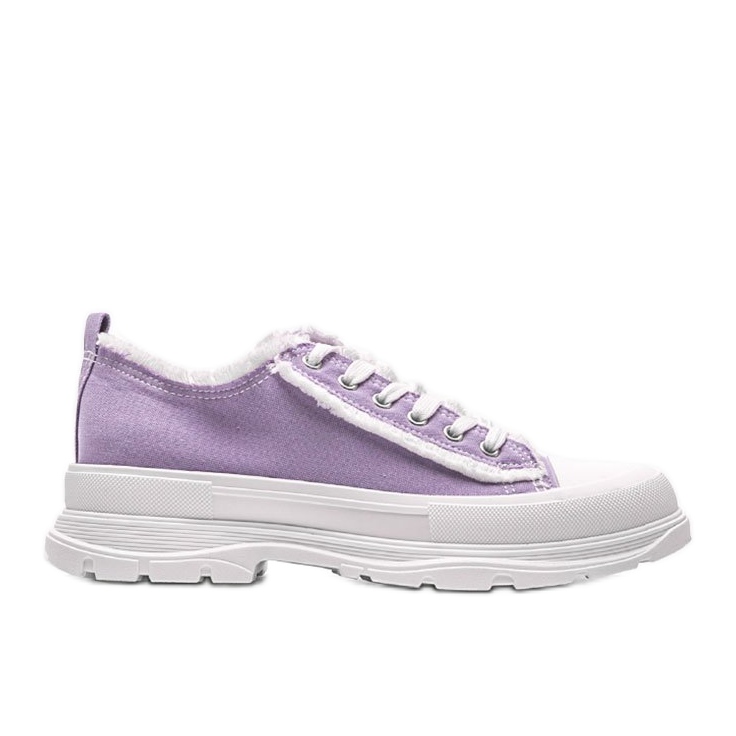 Sneakers viola su una spessa suola Makenna