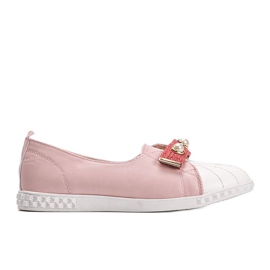 Mocassini rosa con perle Deanna