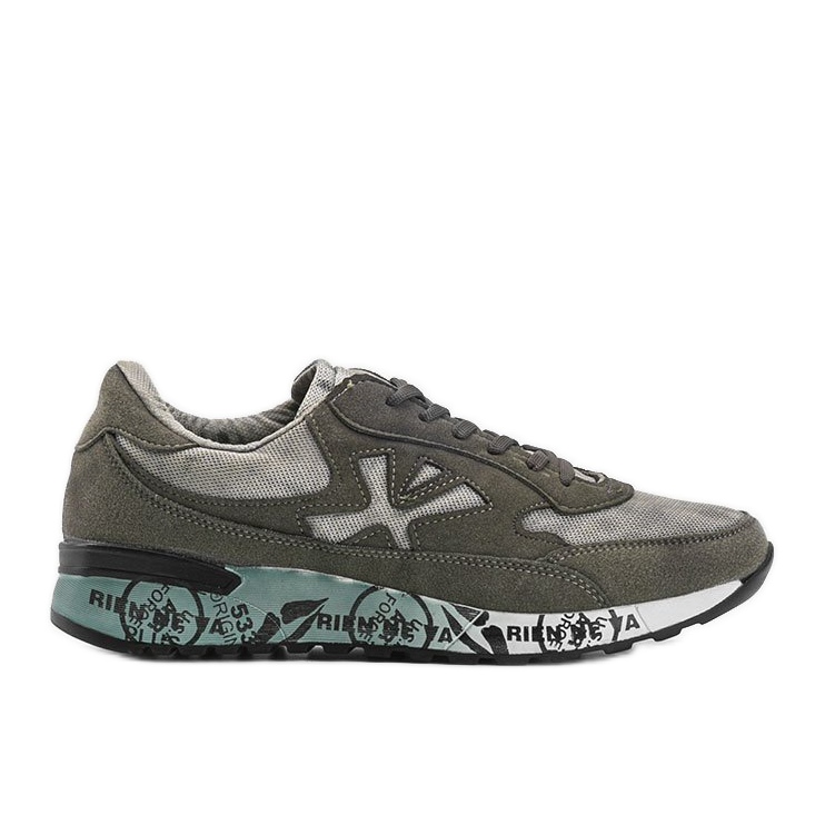 Sneaker da uomo color kaki Omarion multicolore verde