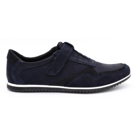 Polbut Scarpe casual da uomo in pelle 2102/2 blu navy