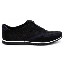 Polbut Scarpe casual da uomo in pelle 2102/2L nere nero