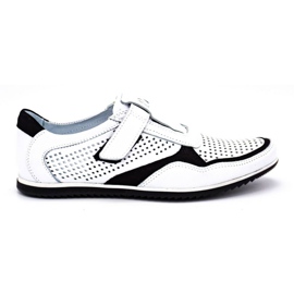 Polbut Scarpe casual da uomo in pelle 2102/2L bianche bianca