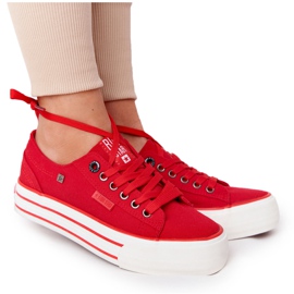 Sneakers da donna Sulla piattaforma Big Star HH274053 Red rosso