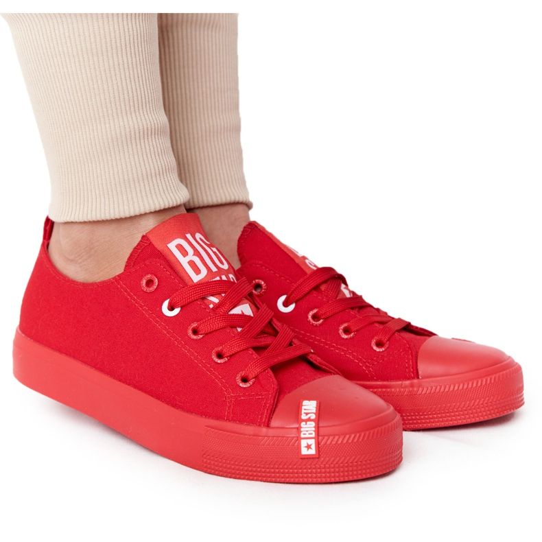 Sneakers da donna Big Star HH274677 Rosse rosso