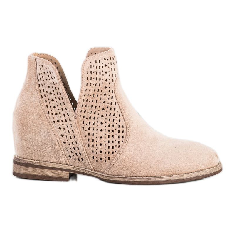 S. BARSKI Stivali primaverili con cut-out S.BARSKI marrone