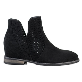 S. BARSKI Stivali primaverili con cut-out S.BARSKI nero