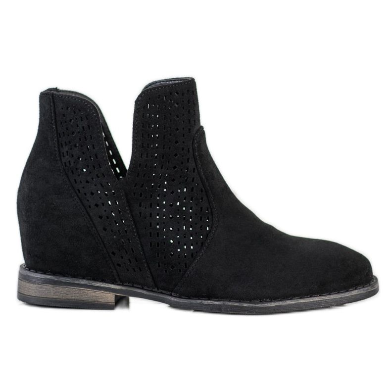 S. BARSKI Stivali primaverili con cut-out S.BARSKI nero