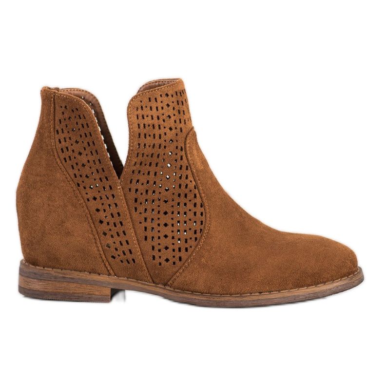 S. BARSKI Stivali primaverili con cut-out S.BARSKI marrone