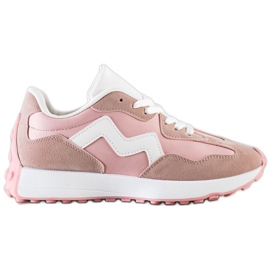 SHELOVET Scarpe da ginnastica casual rosa