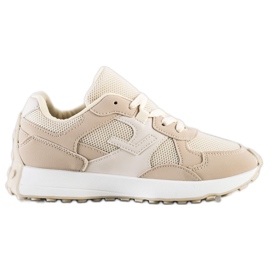 SHELOVET Scarpe da ginnastica beige marrone