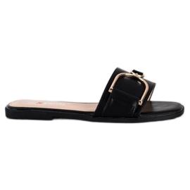 Seastar Pantofole Eleganti Con Ornamento nero