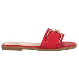 Seastar Pantofole Eleganti Con Ornamento rosso