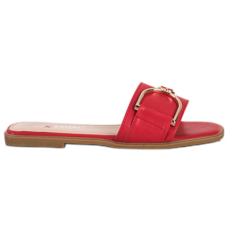 Seastar Pantofole Eleganti Con Ornamento rosso