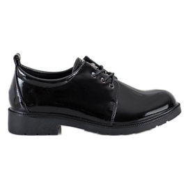 S. BARSKI Scarpe laccate nere nero