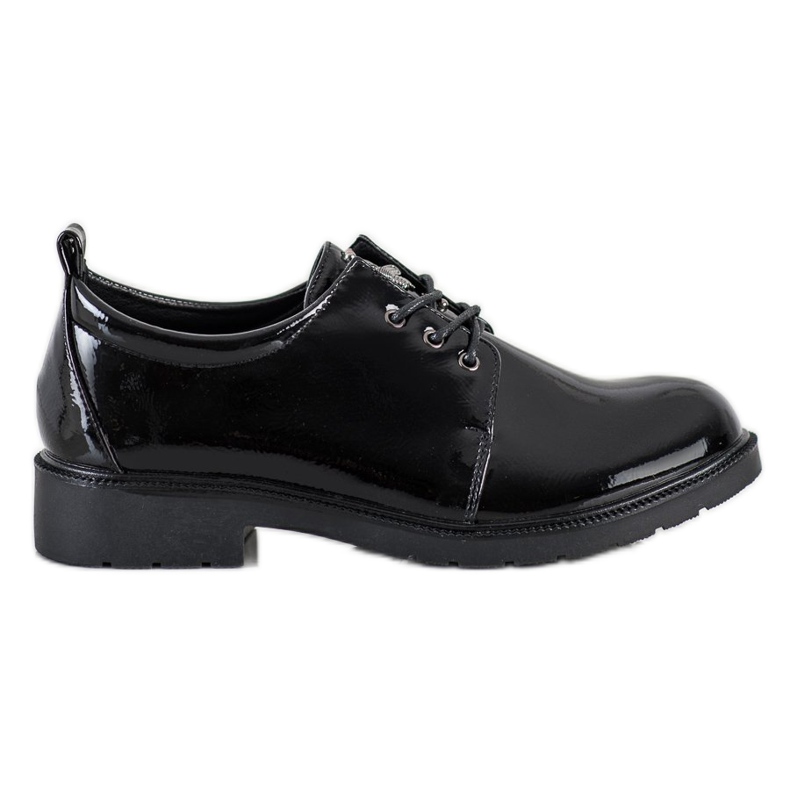 S. BARSKI Scarpe laccate nere nero