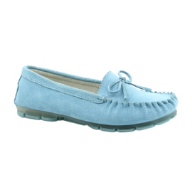 Mocassini Donna Pelle Blu Filippo DP1204/21 BL