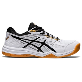 Asics Upcourt 4 bianco-nero 1071A053 102 scarpe da pallavolo uomo bianca bianca