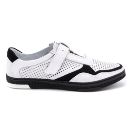 Polbut Scarpe casual da uomo in pelle 2102L bianche bianco