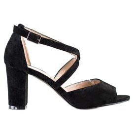 Sandali VINCEZA in camoscio nero