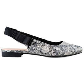 Sergio Leone Décolleté Slip-on Con Fiocco grigio