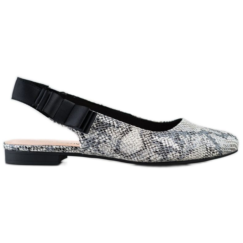 Sergio Leone Décolleté Slip-on Con Fiocco grigio