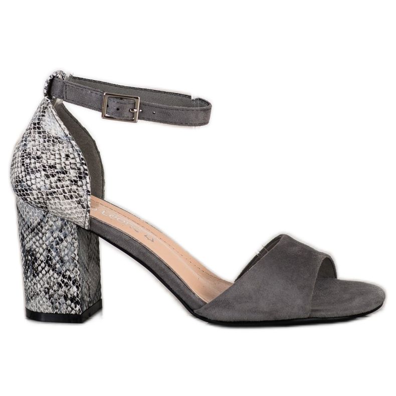 Eleganti sandali Sergio Leone grigio