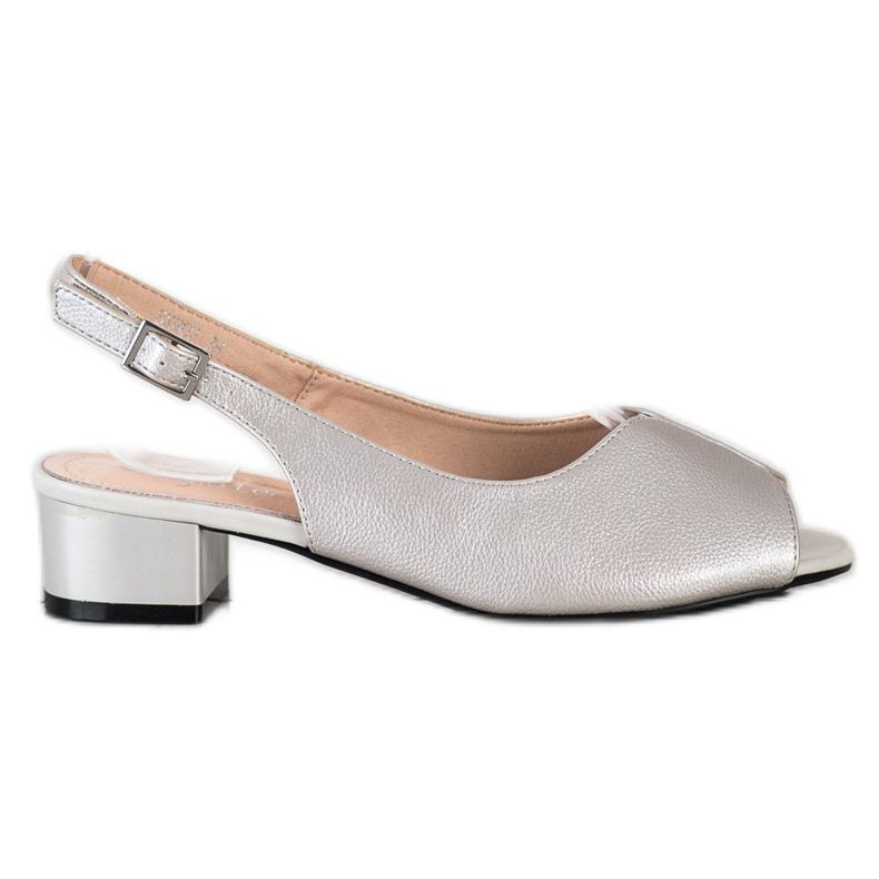 Sergio Leone Comode décolleté open toe grigio