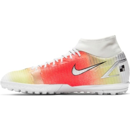 Nike Mercurial Superfly 8 Academy Mds Tf CV0952 118 scarpe da calcio rosso, bianco, giallo arancia