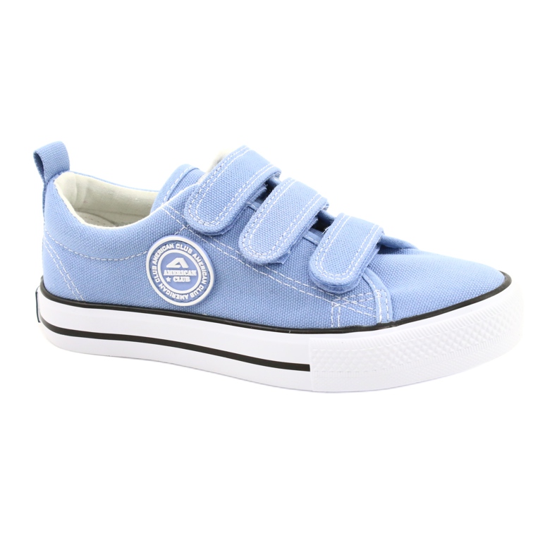 Sneakers American Club blu LH63/21 scarpe velcro