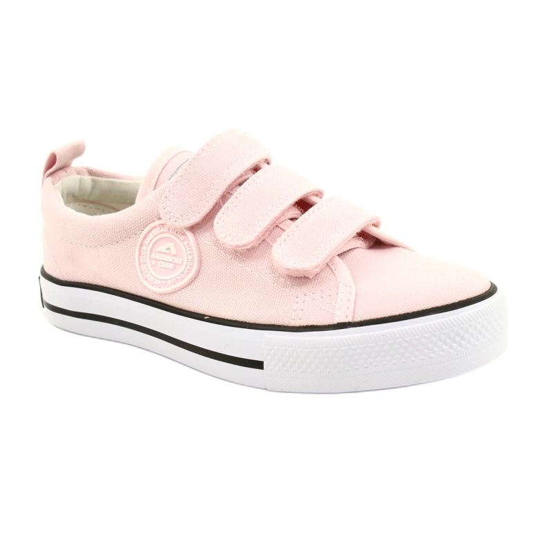 Sneakers con velcro American Club rosa LH63/21