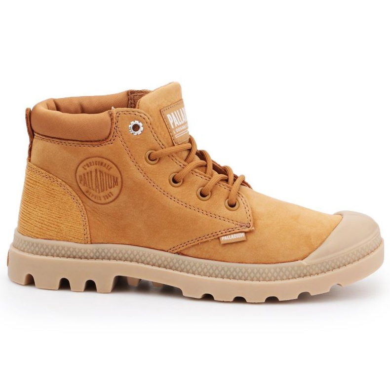 Palladium Pampa Lo Cuff Lea W 95561-717-M scarpe marrone