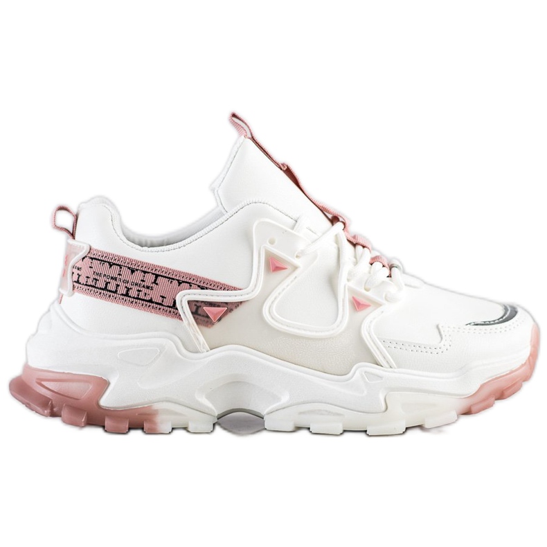 SHELOVET Sneakers Con Inserti Rosa bianca