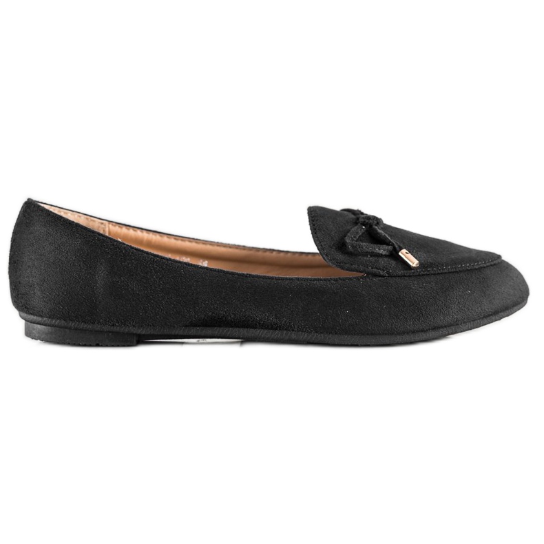 Abloom Signori in pelle scamosciata con fiocco nero