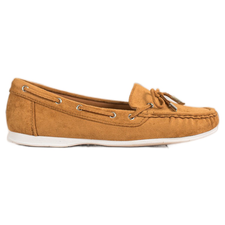 SHELOVET Mocassini casual in cammello marrone