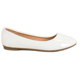 Diamantique Ballerine laccate bianco