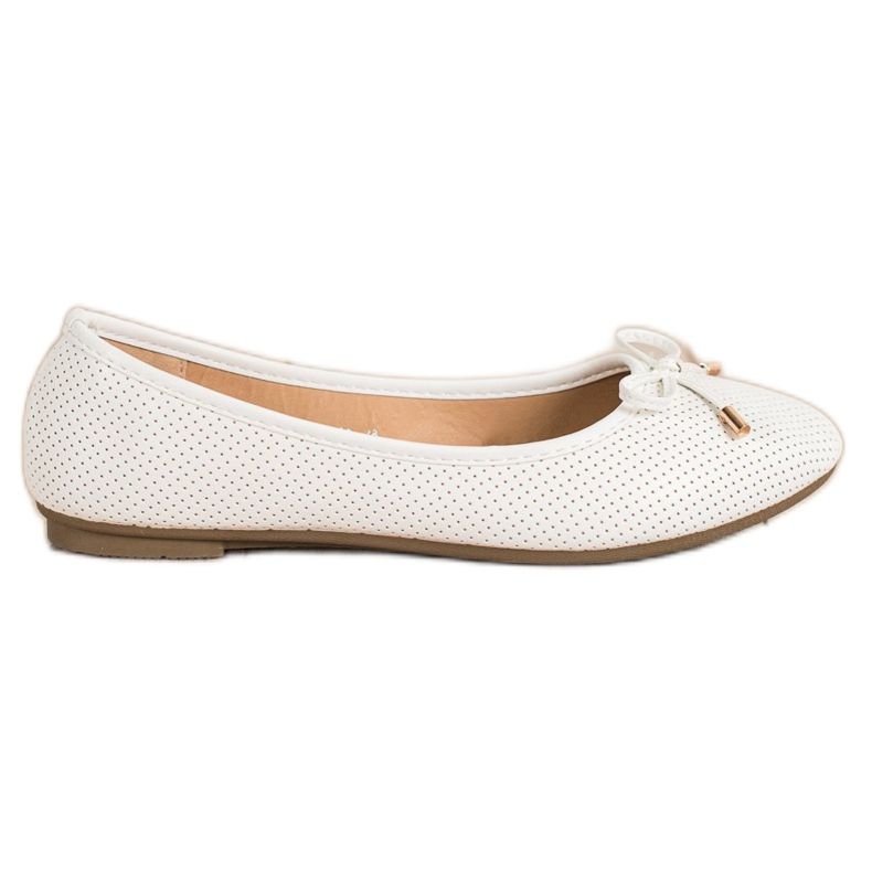 Clowse Ballerine bianche bianca