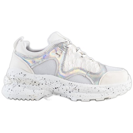 SHELOVET Sneakers Con Effetto Holo bianco multicolore