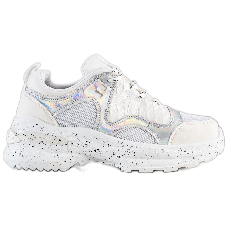 SHELOVET Sneakers Con Effetto Holo bianca multicolore