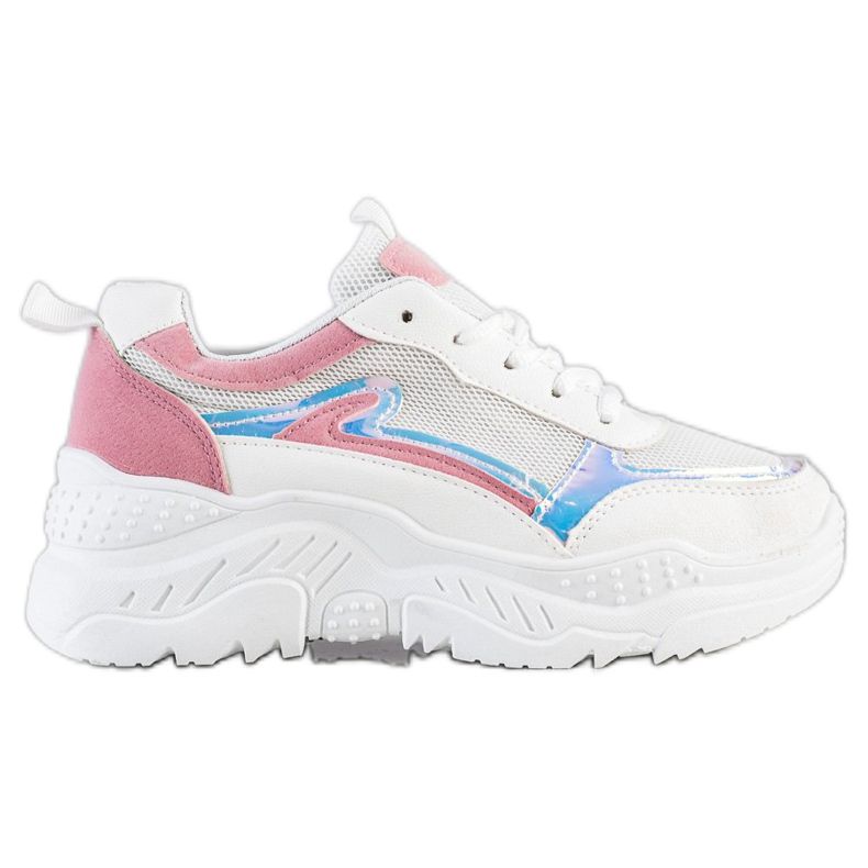 SHELOVET Sneakers Con Inserti Rosa bianca multicolore