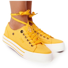 Sneakers da donna Big Star HH274055 Gialle giallo