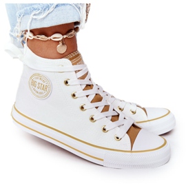 Sneakers Alte Donna Big Star HH274450 Bianco beige bianca
