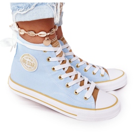 Sneakers Alte da Donna Big Star HH274449 Blu