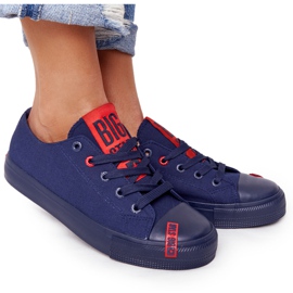 Sneakers Donna Big Star HH274676 Blu Navy rosso