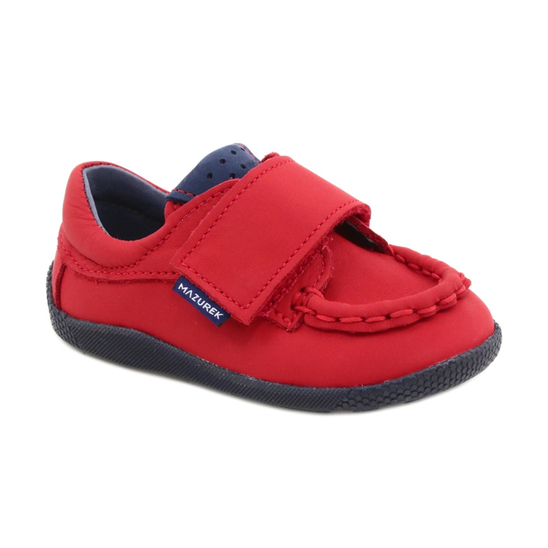 Mazurek Mococcasin da ragazzi in pelle rossa 113 rosso