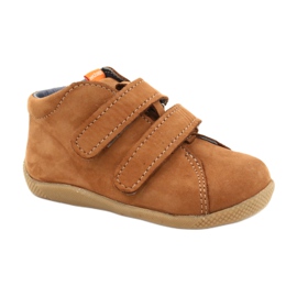 Scarpe con velcro in pelle Mazurek, Marrone 264